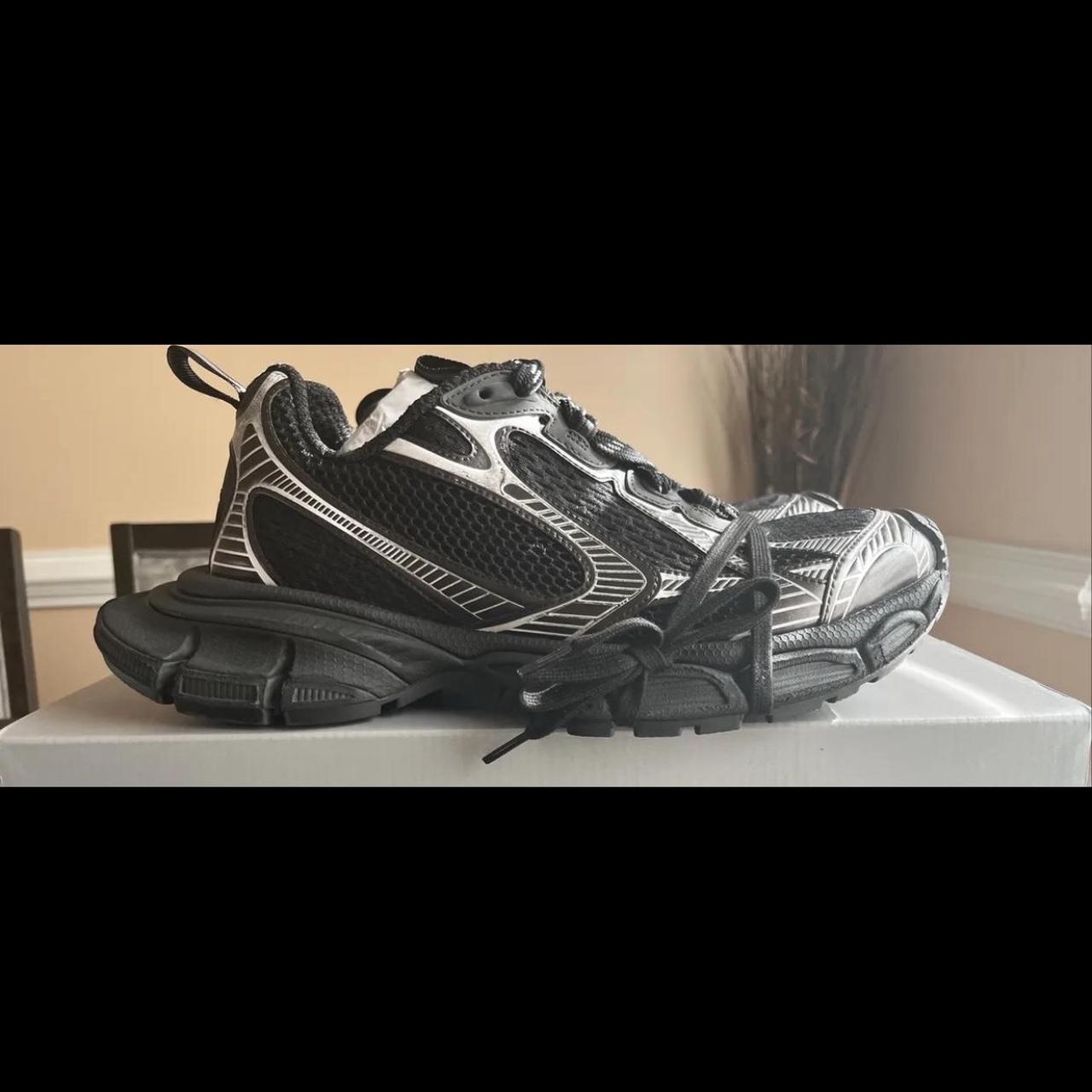 Balenciaga 3XL Men's Black & White Sneakers size 42... - Depop