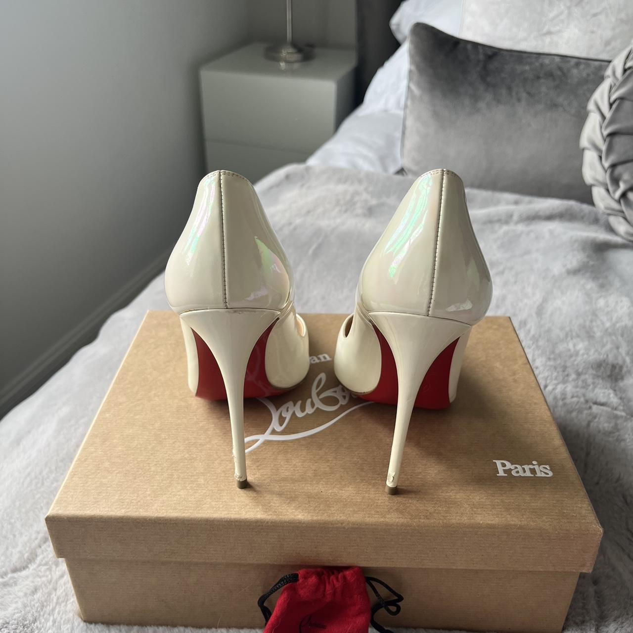 Christian Louboutin White heels So Kate 120 Depop