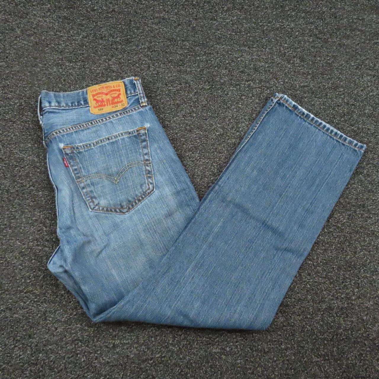 Levis 559 Jeans Adult 34x32 Blue Denim Regular Fit. Depop