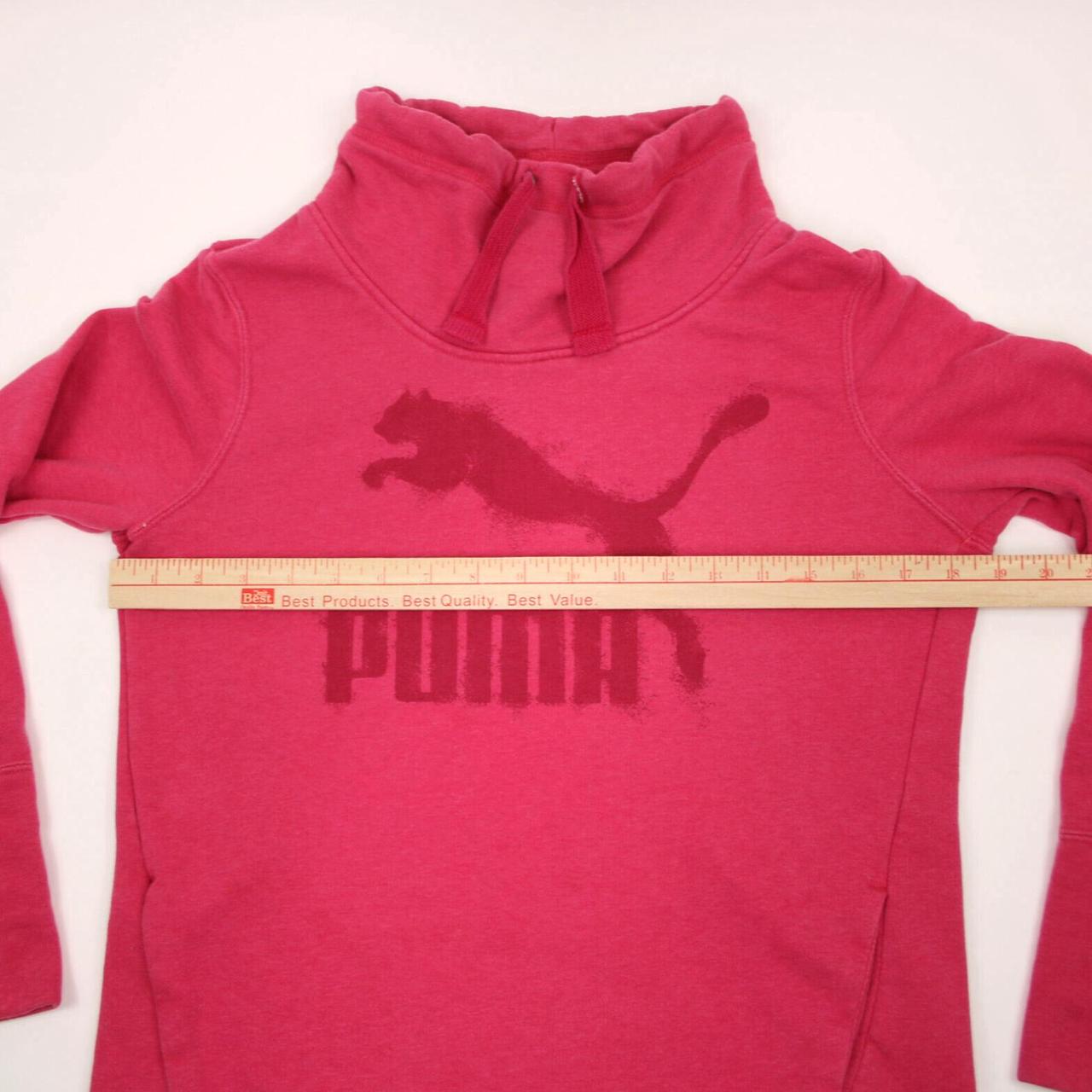 Puma Sweatshirt Women Small Pink Drawstrings Logo. Depop