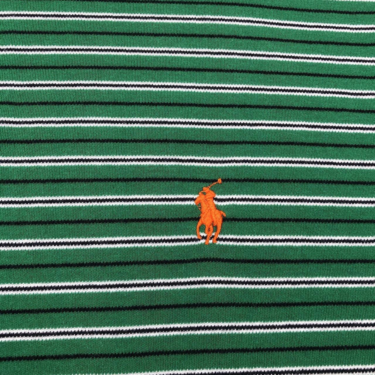 Vintage Men's Polo shirt - Green/Orange - XXL – V… - image 7