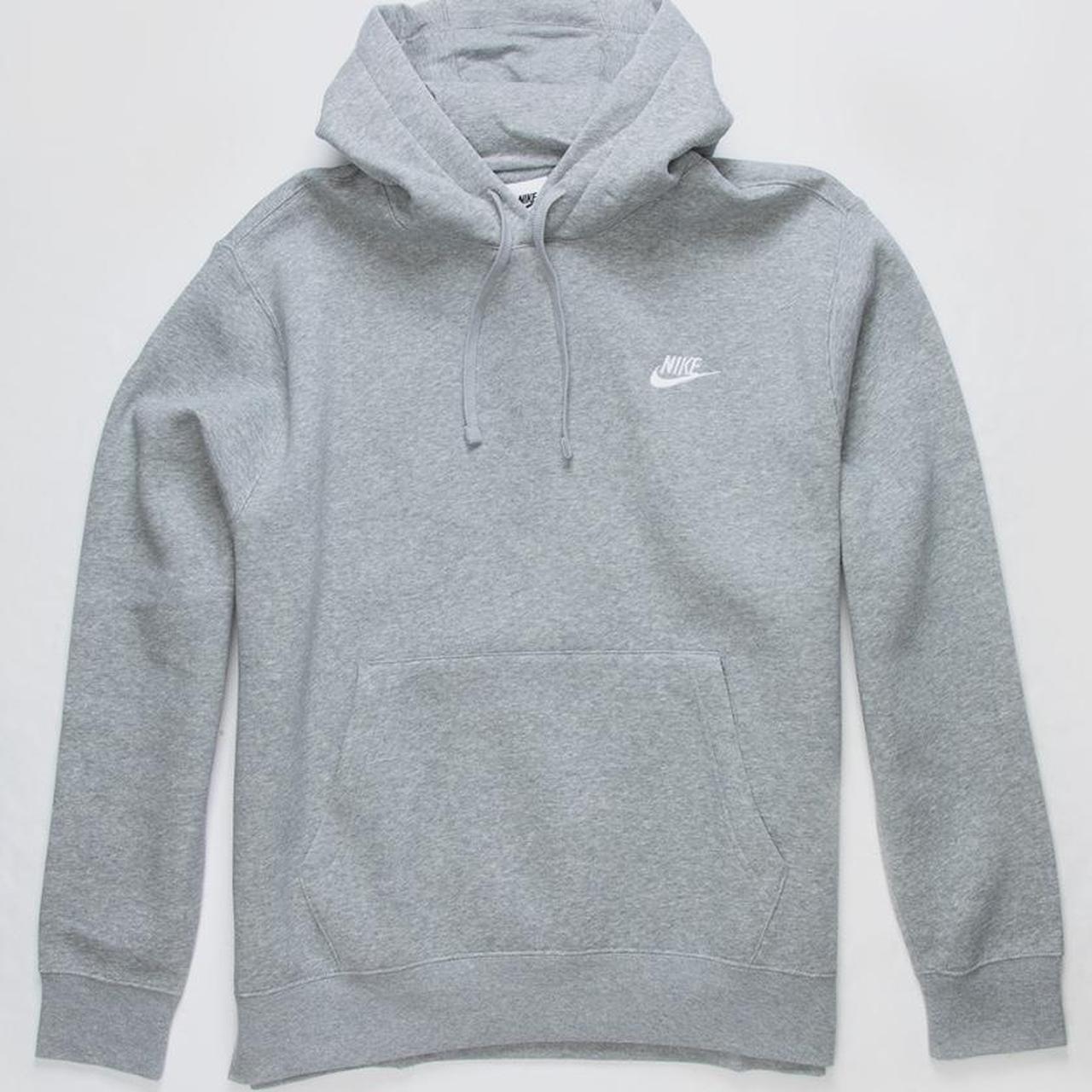 mens gray nike hoodie