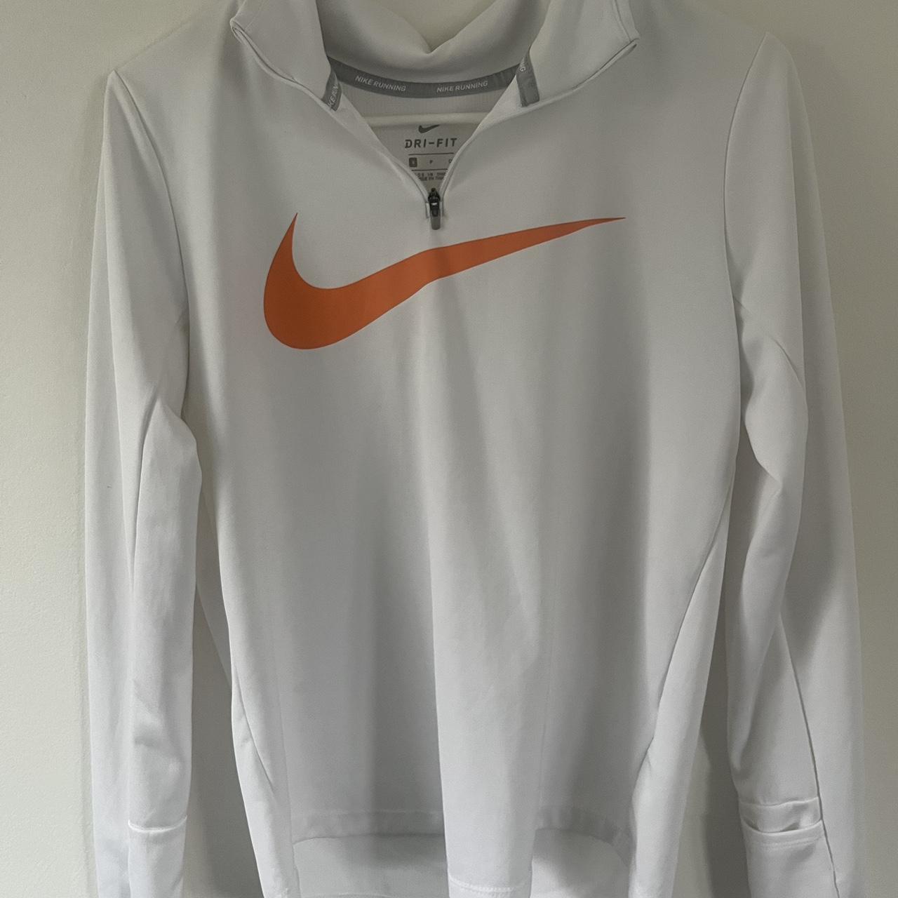 womens white nike quarter zip