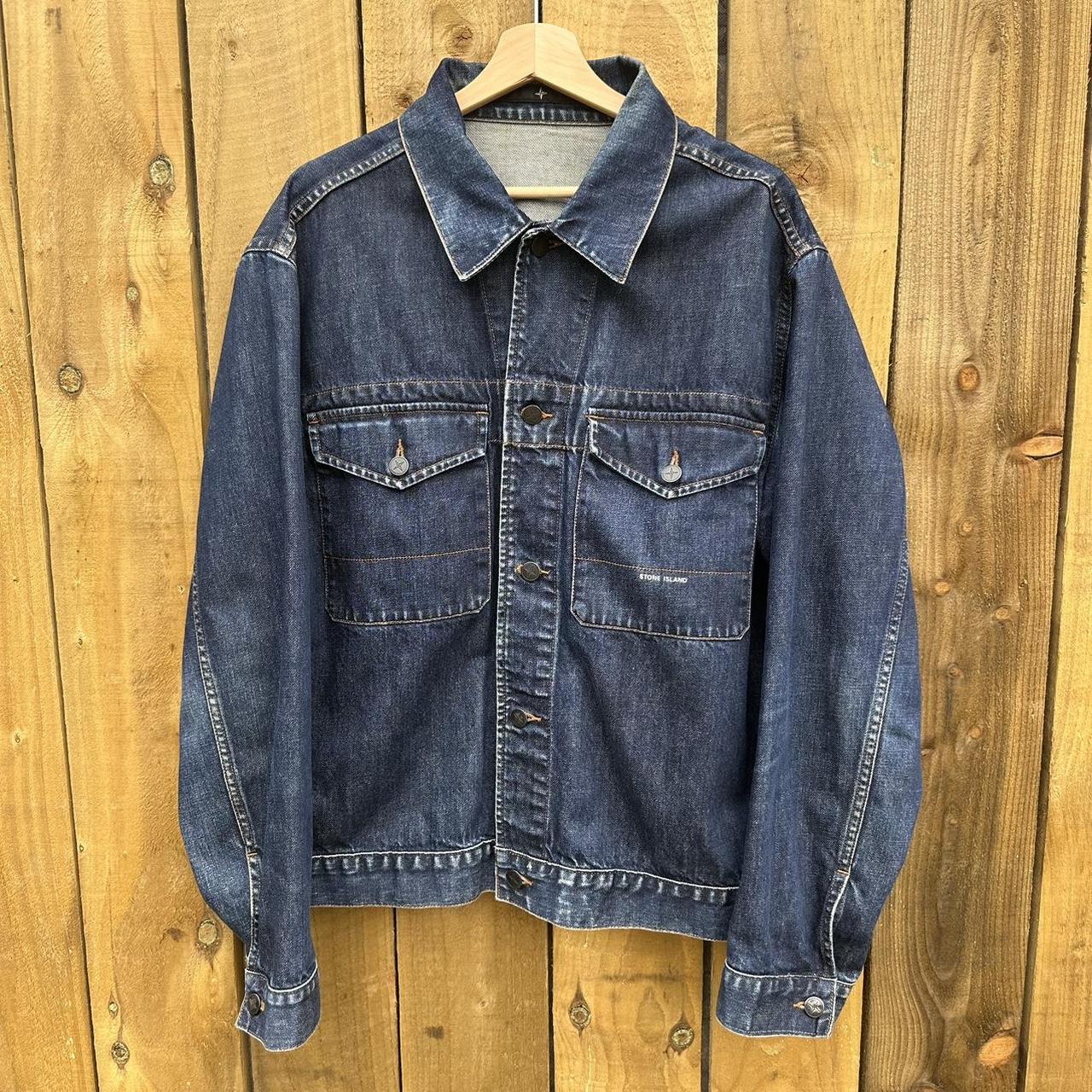 Stone Island Vintage Denim Jacket Size XL In Very. Depop