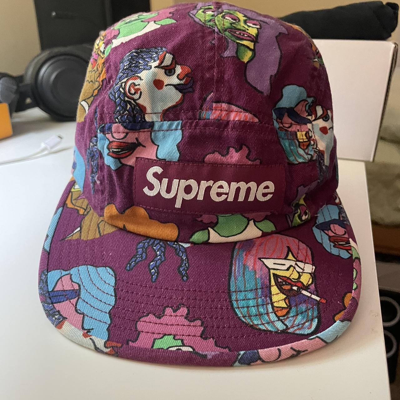 supreme x krooked gonz hat one size Depop