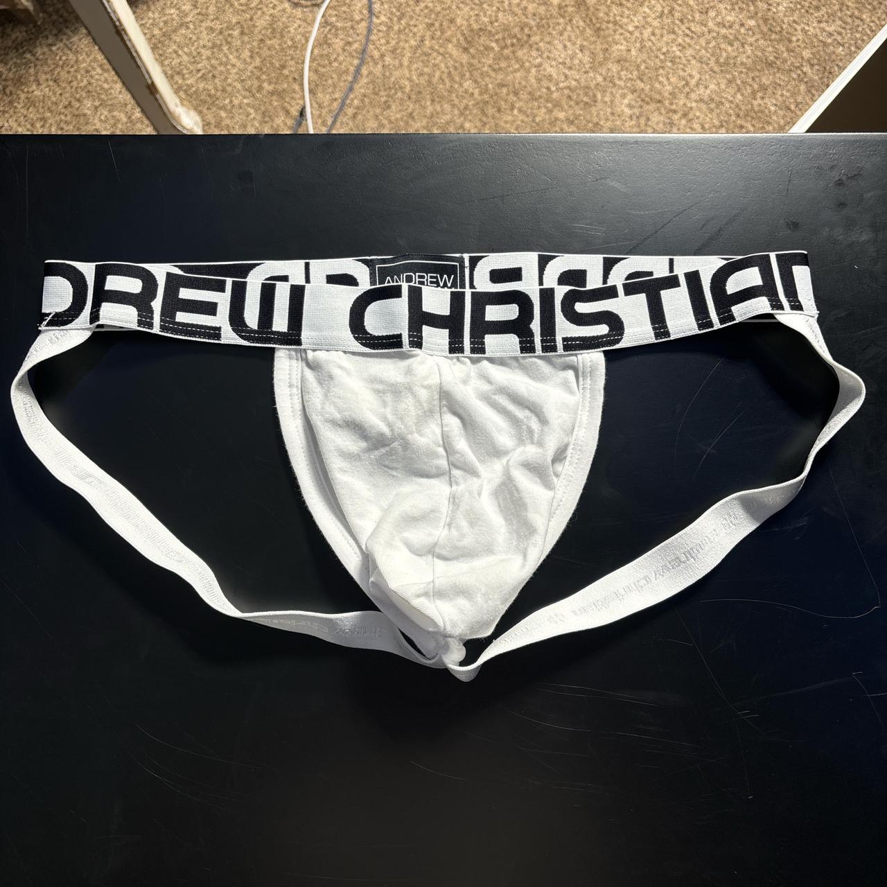 Andrew Christian white jockstrap #AndrewChristian... - Depop