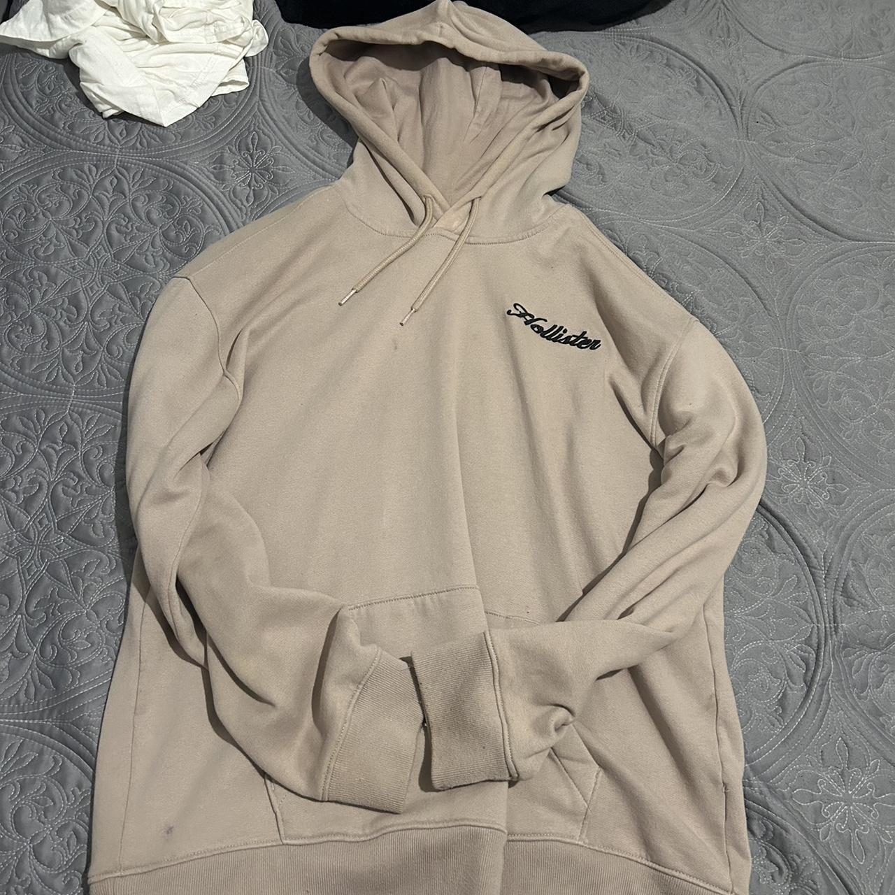 Hollister cream hoodie hotsell