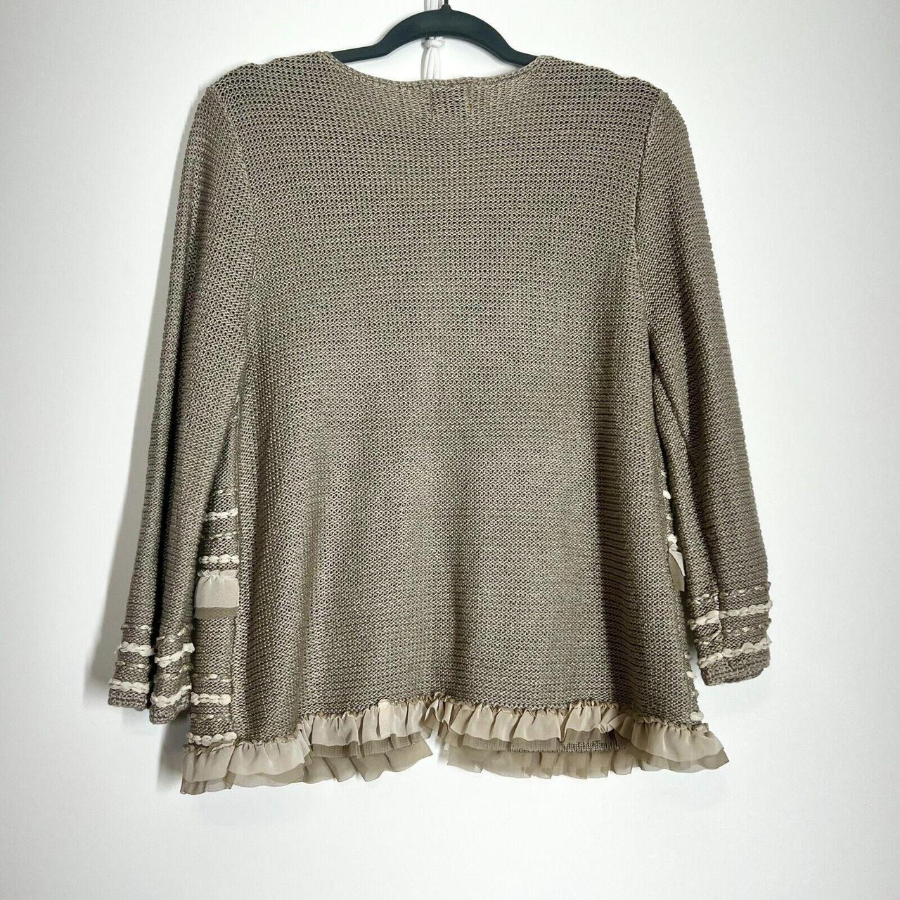 Ruby Rd. Women's Sweater - Tan/Cream - L – Ruby R… - image 7