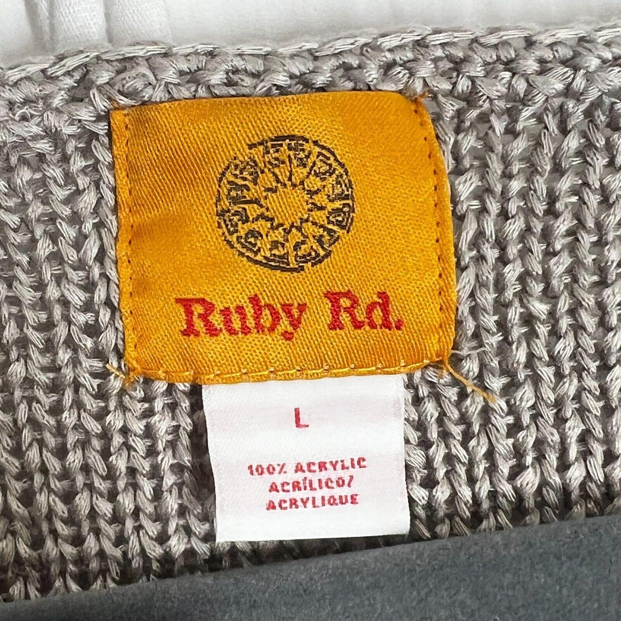 Ruby Rd. Women's Sweater - Tan/Cream - L – Ruby R… - image 3