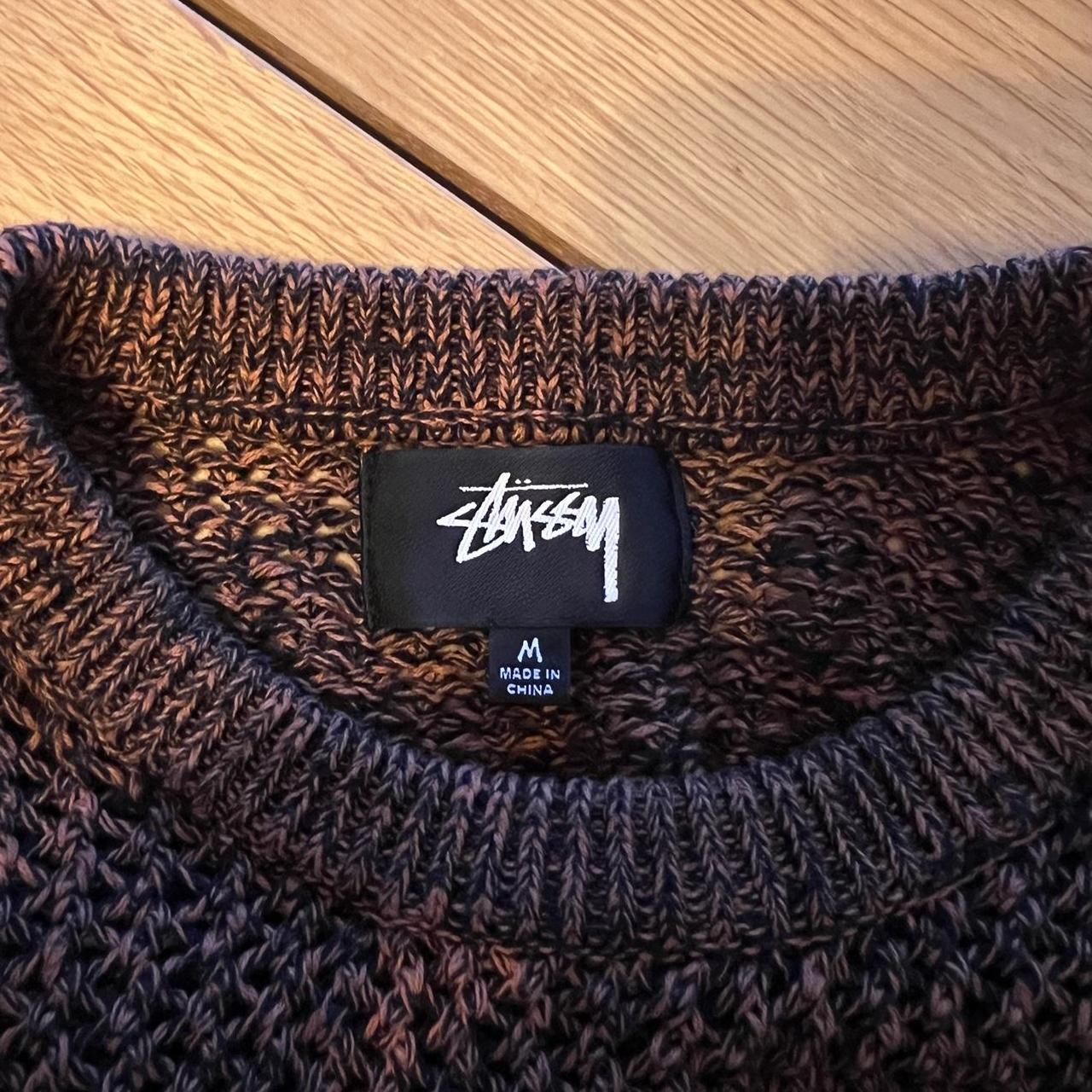 Stussy 2 Tone Loose Gauge Sweater | Depop