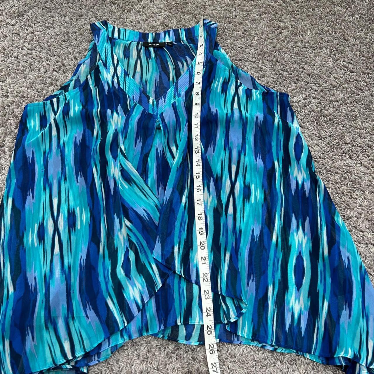 Apt. 9 Women's Blouse - Blue/Multi - L – Apt. 9 W… - image 7