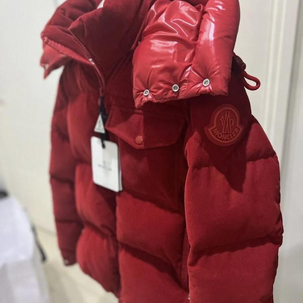 Moncler Red Vignemale Corduroy Padded Jacket Retail. Depop