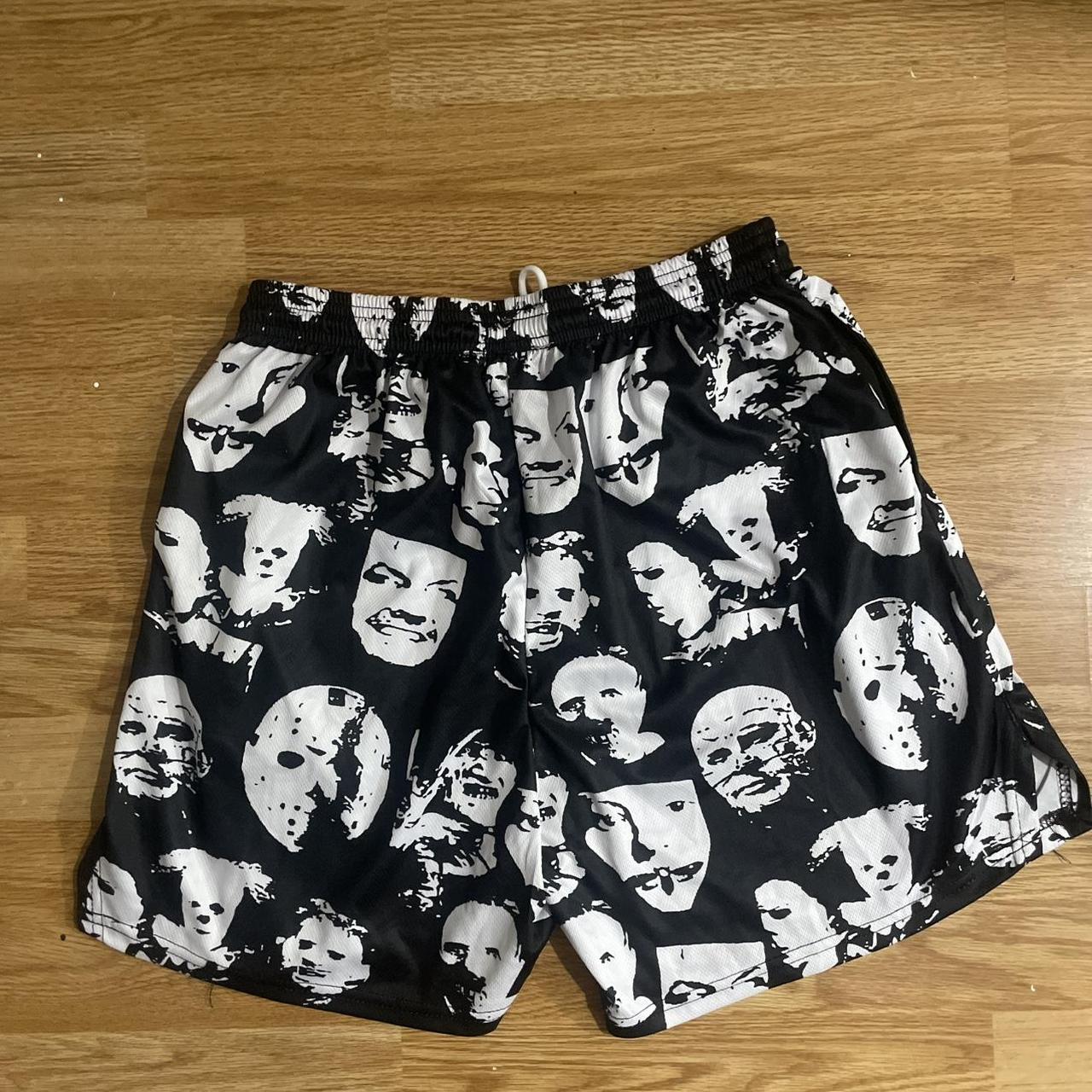 Black and white horror film shorts M/L fit like a... Depop