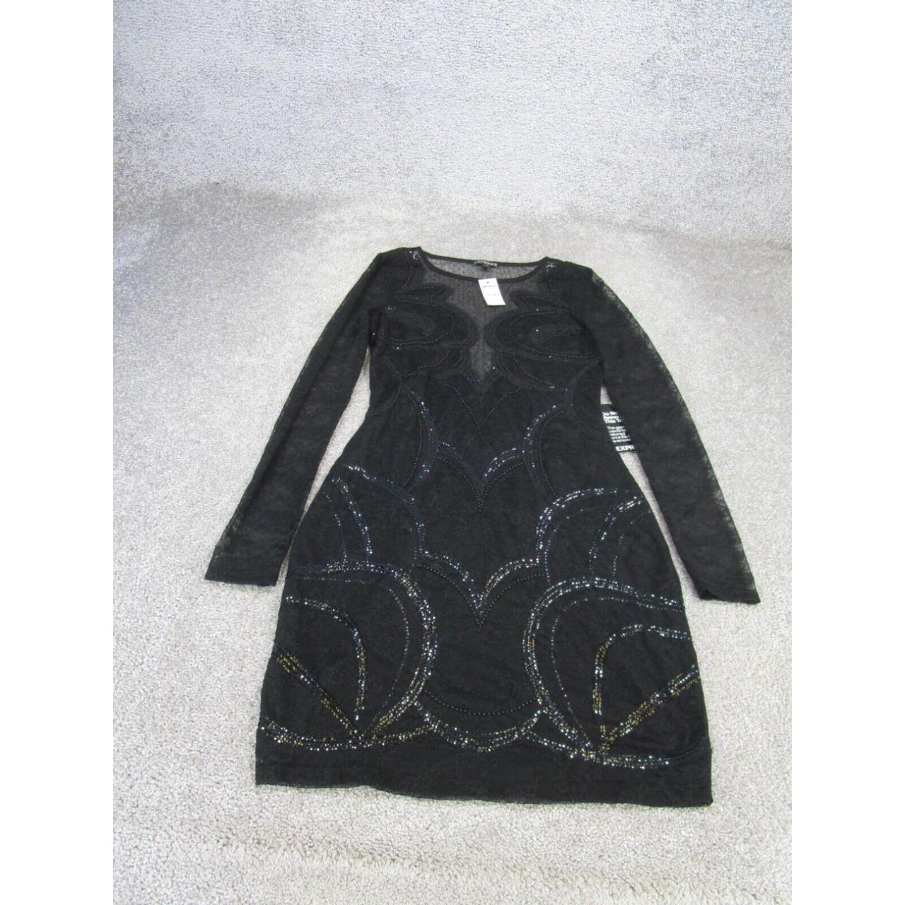 Express Bodycon Dress Womens 4 Black Knit. Depop