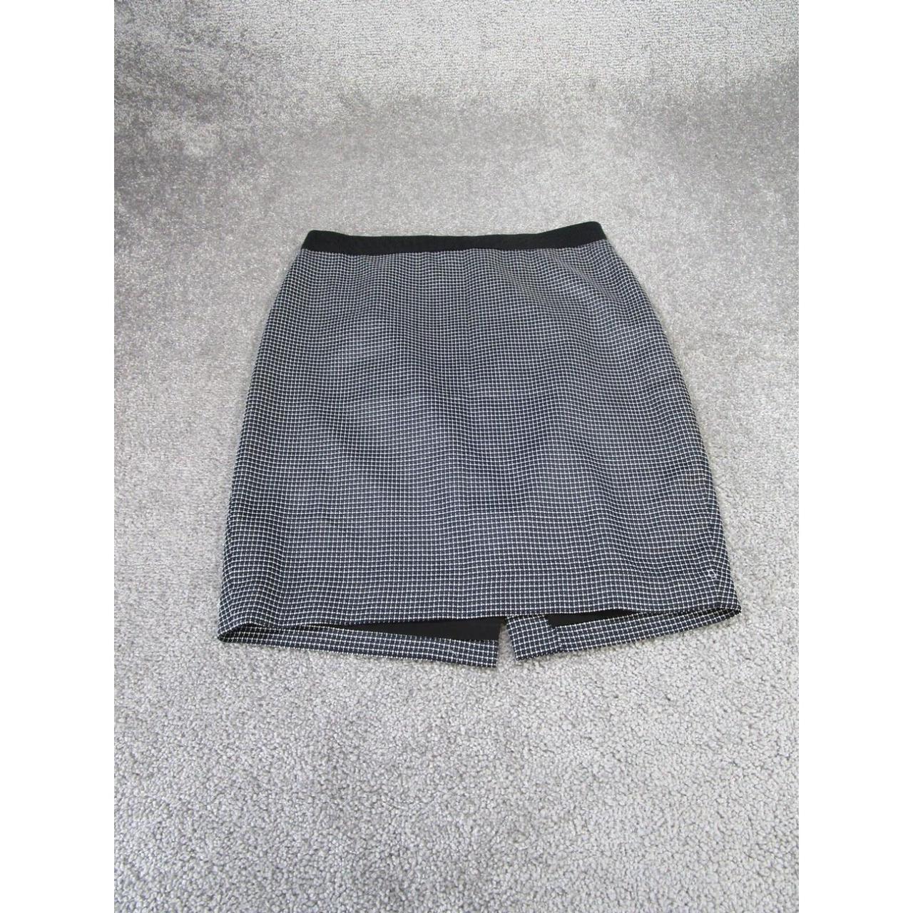 Vintage Women's Casual Skirt - White/Black - 8 – … - image 1