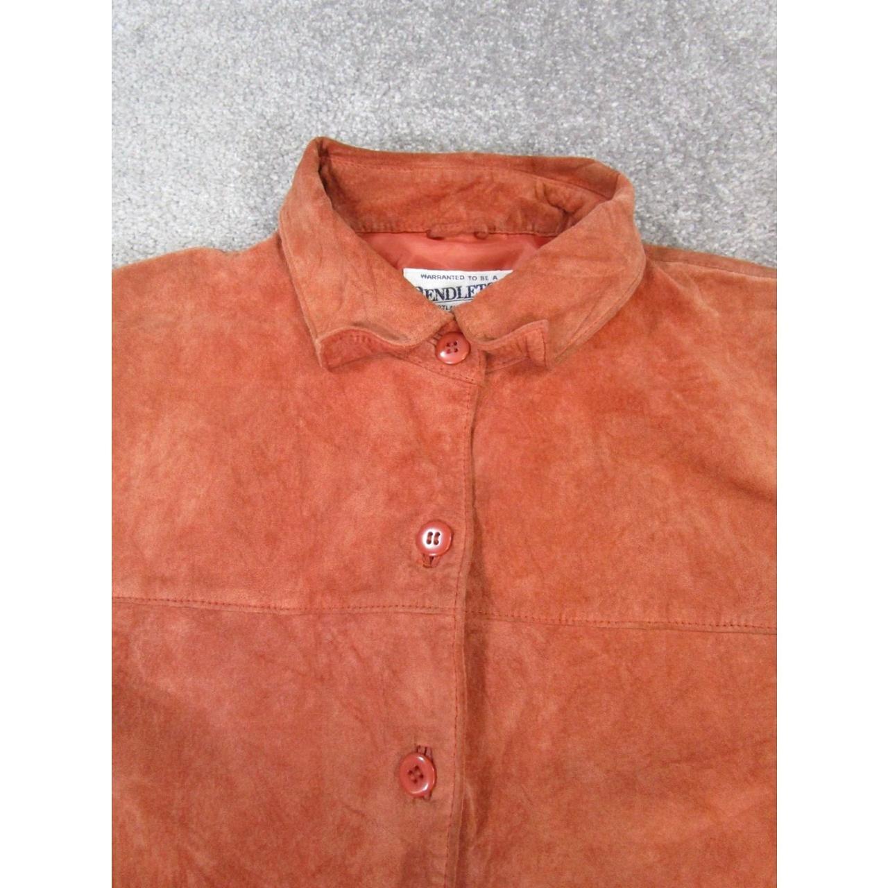 Women's Leather Jacket - Orange - M – Pendleton J… - image 2