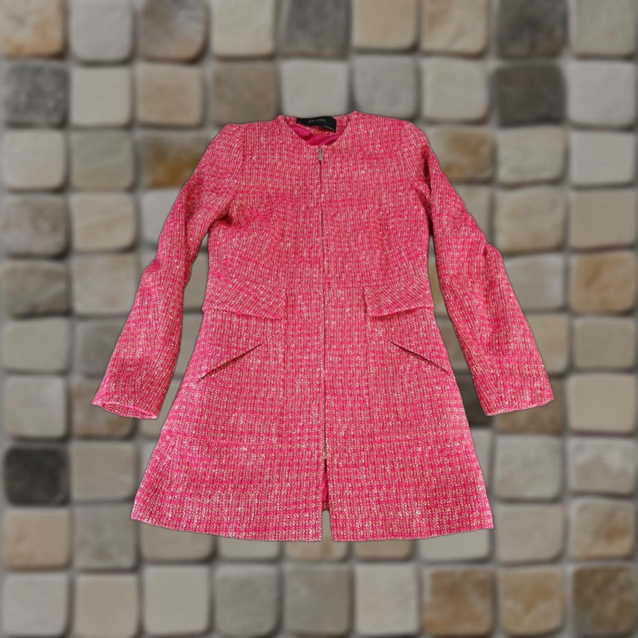 Women's Polyester Jacket - Pink - S – Zara Basic … - image 1