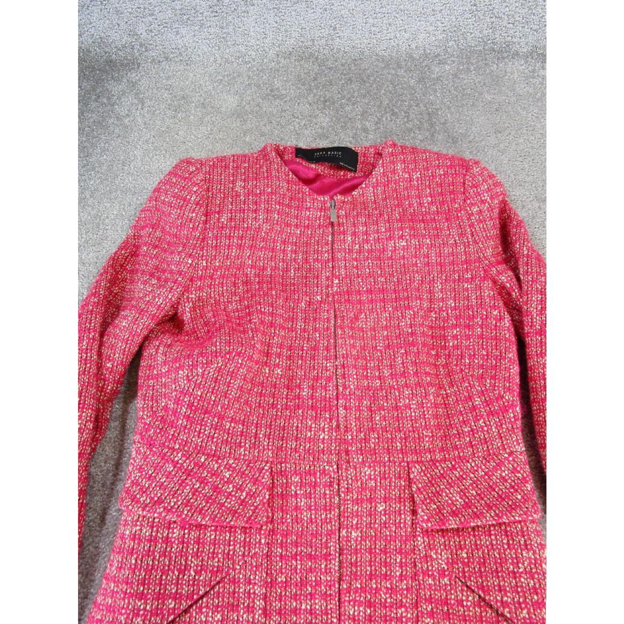 Women's Polyester Jacket - Pink - S – Zara Basic … - image 2