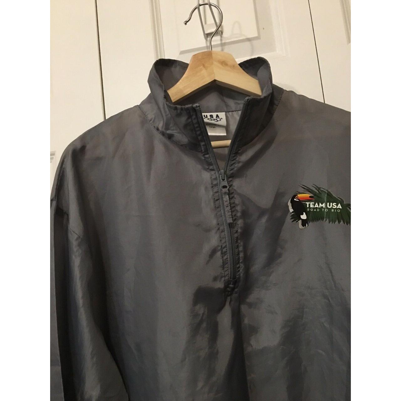 Preloved Men's Windbreaker Jacket - Grey - L – Ol… - image 7