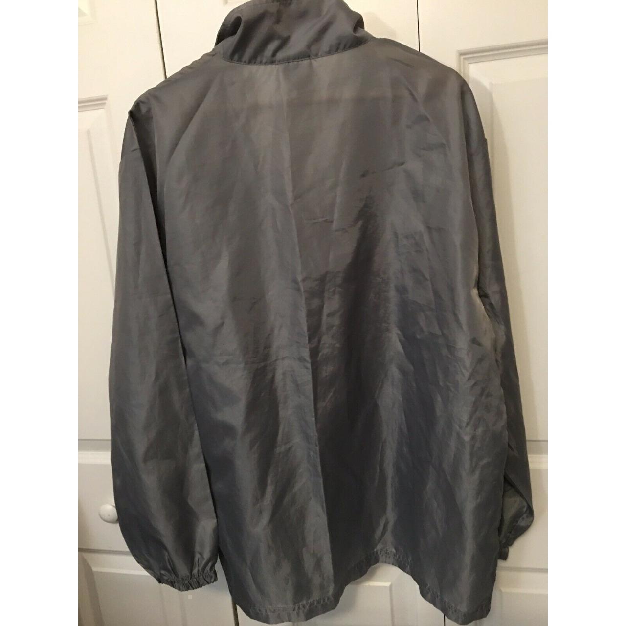 Preloved Men's Windbreaker Jacket - Grey - L – Ol… - image 8