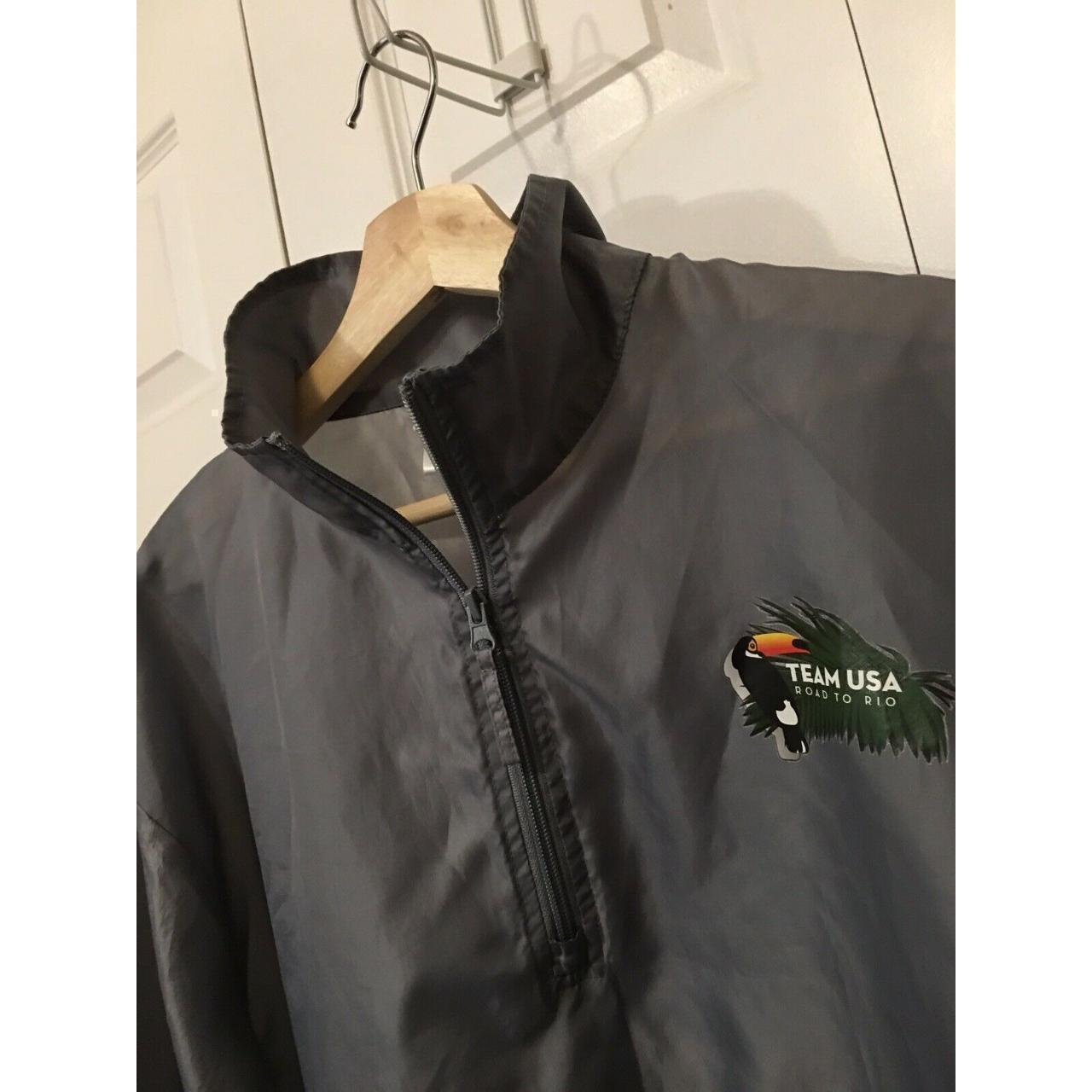 Preloved Men's Windbreaker Jacket - Grey - L – Ol… - image 3