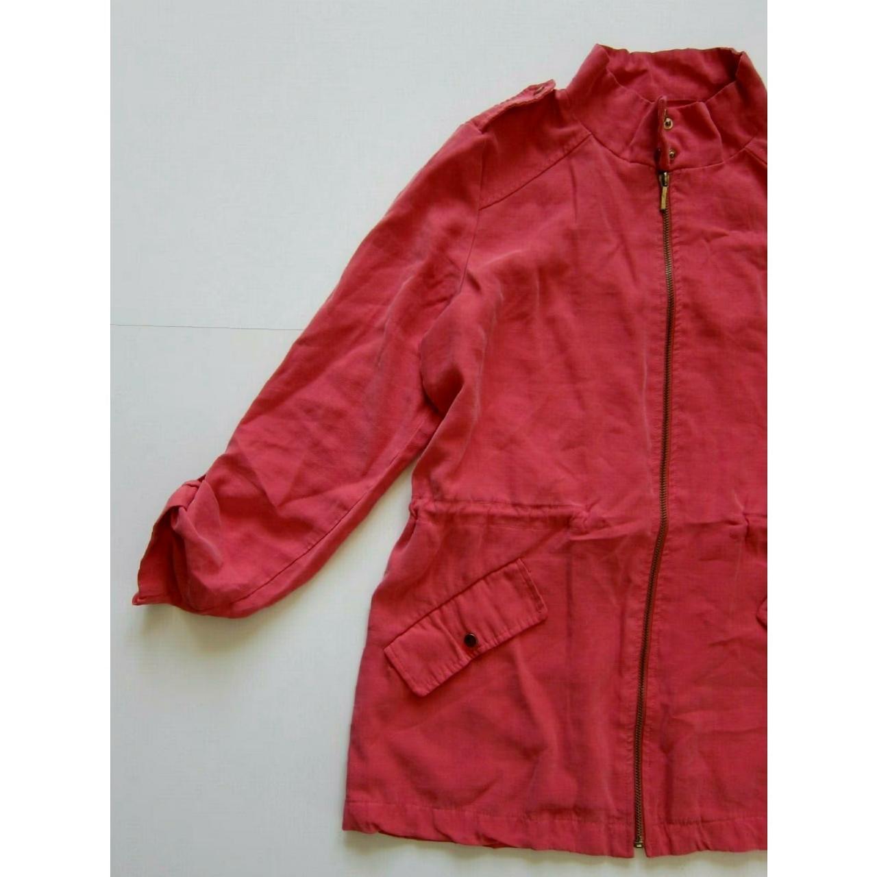 Women's Polyester Jacket - Pink - M – Zara Basic … - image 5