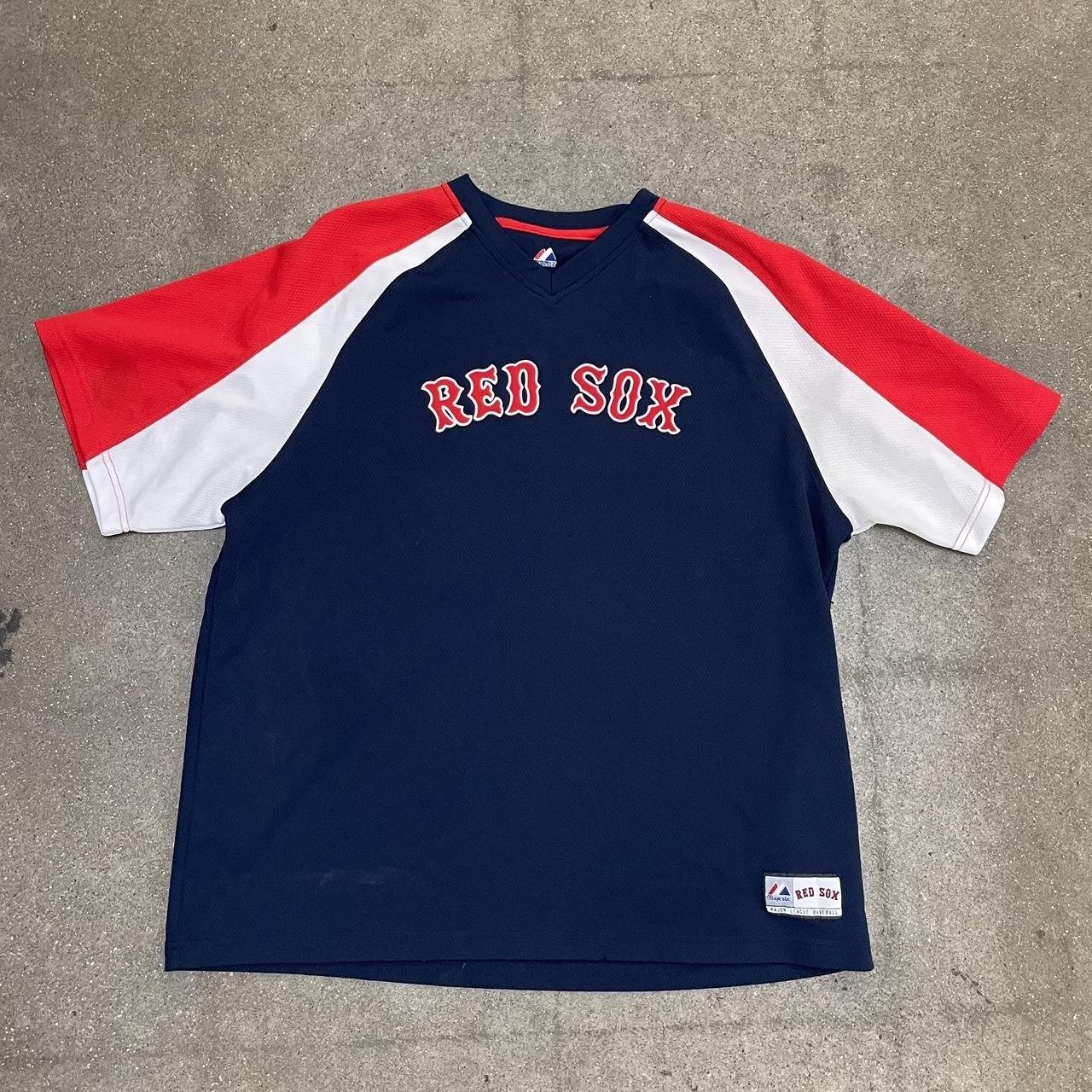 Boston Red Sox Majestic baseball pullover shirt. Depop