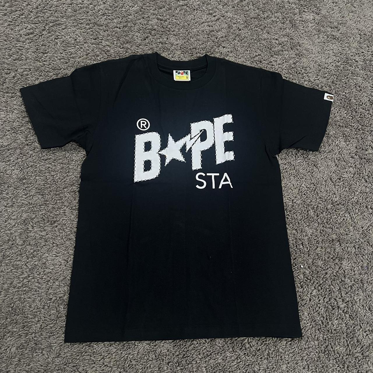 BAPE Crystal Stone Bape STA Logo Tee Black VERY | Depop
