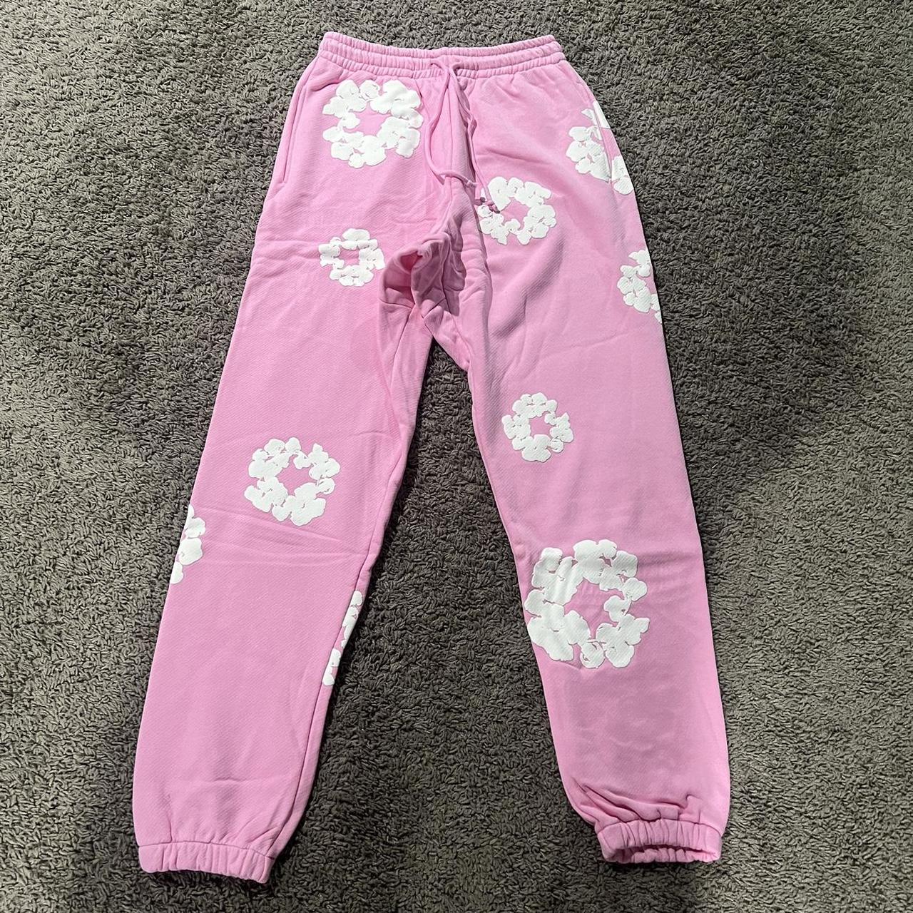 Denim Tears Pink Sweatpants Size Medium Brand New | Depop