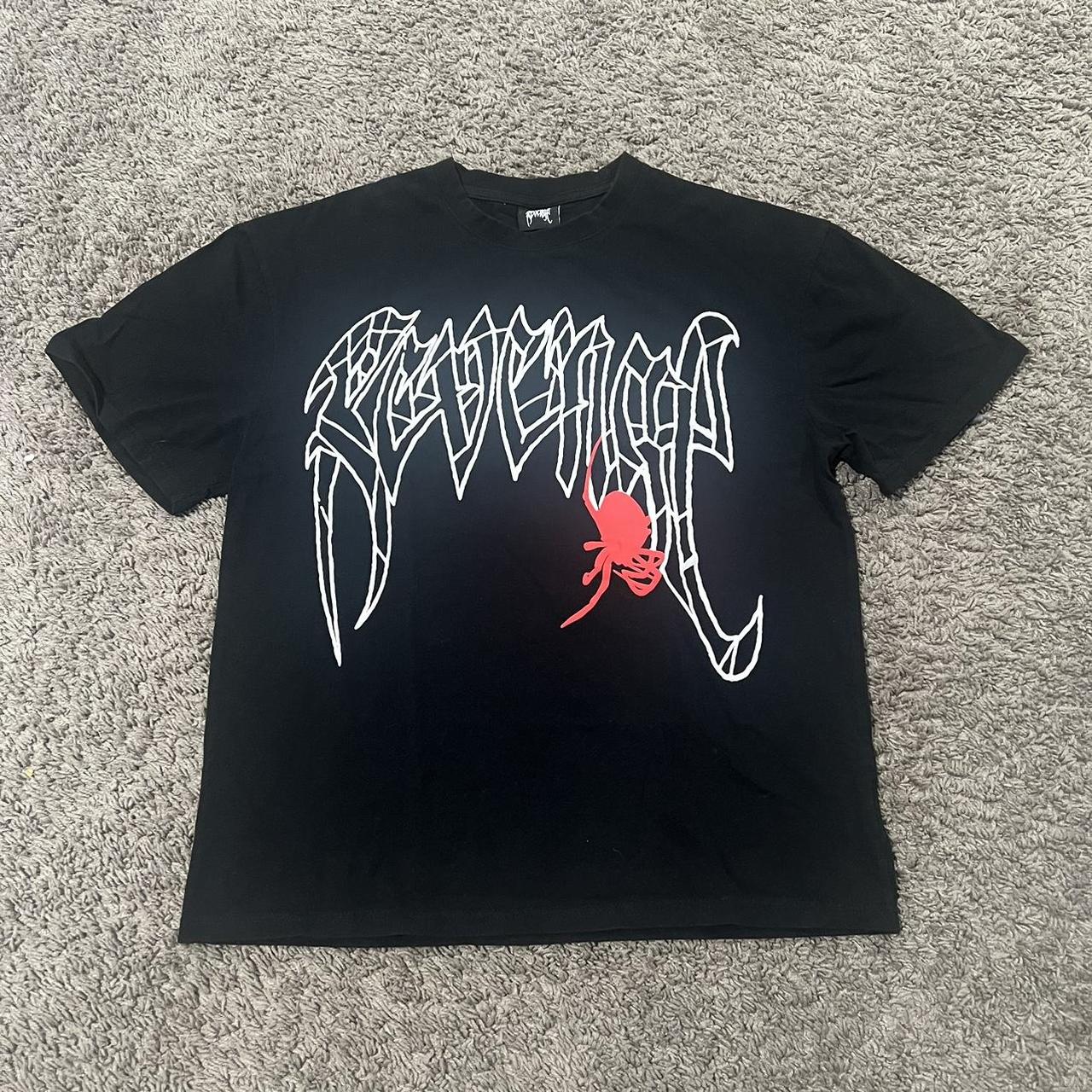 Newest Revenge Spider Tee Black MEDIUM