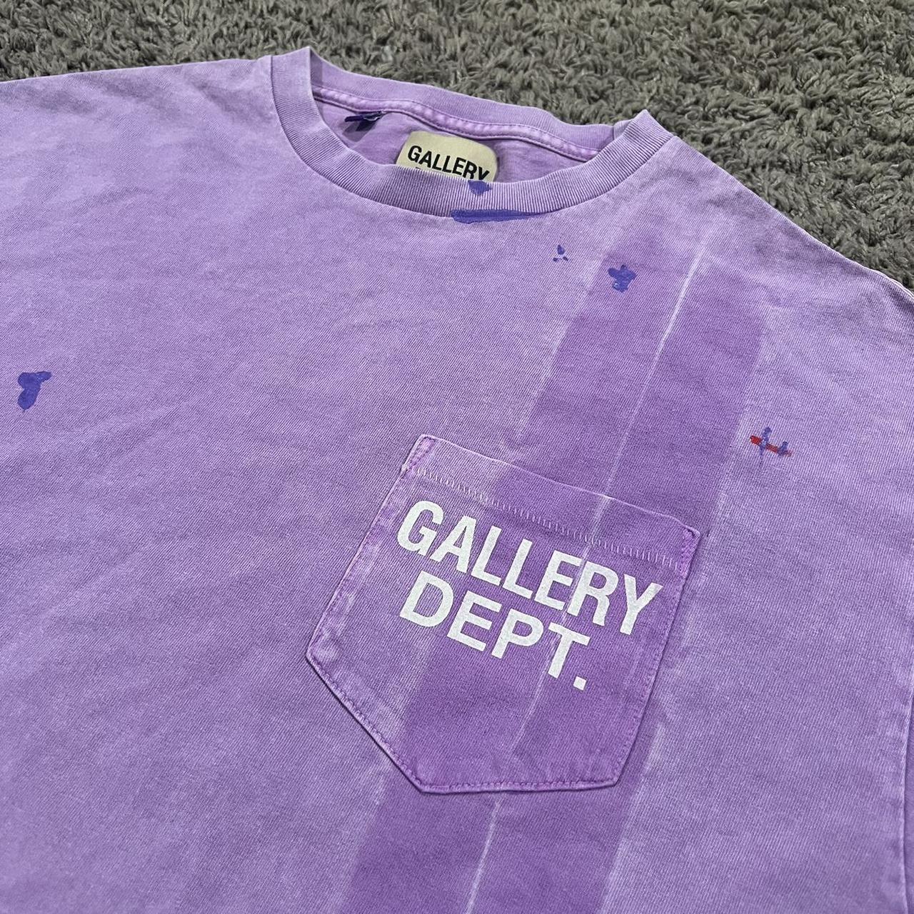 Tシャツ・カットソー Gallery Dept. T-shirts Purple GALLERY DEPT. LOGO Print Long Sleeve T-shirt Purple size M