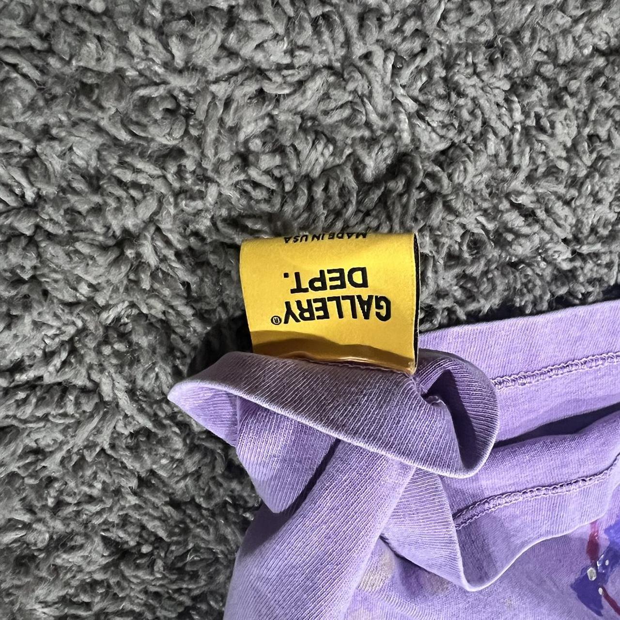 Gallery Dept Vintage Logo Painted Tee Purple Size | Depop
