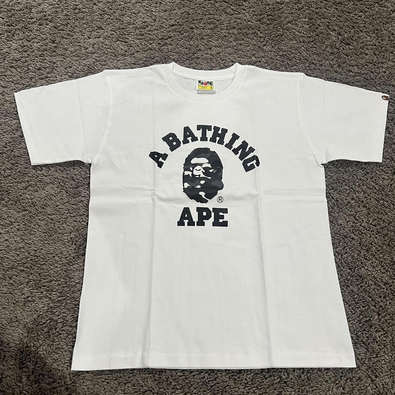 Brand New Bape White College Tee Size outlets XXL