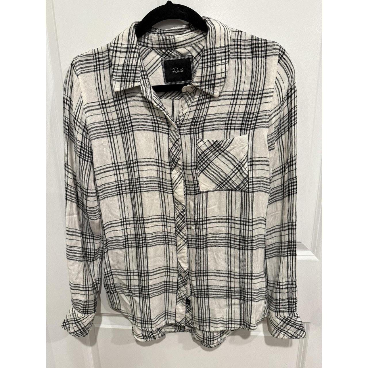 Rails Women's Blouse - White/Black - S – The Rail… - image 1