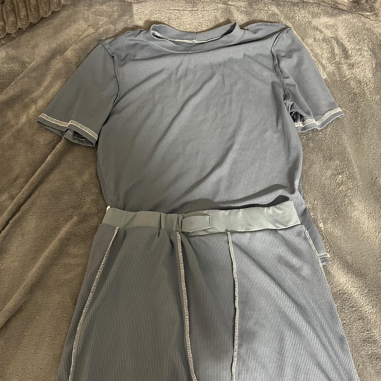 light blue gym set Depop