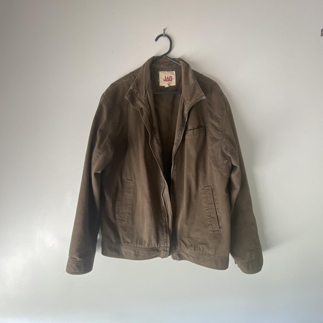 Vintage brown JAG jacket Broken zipper otherwise in... - Depop