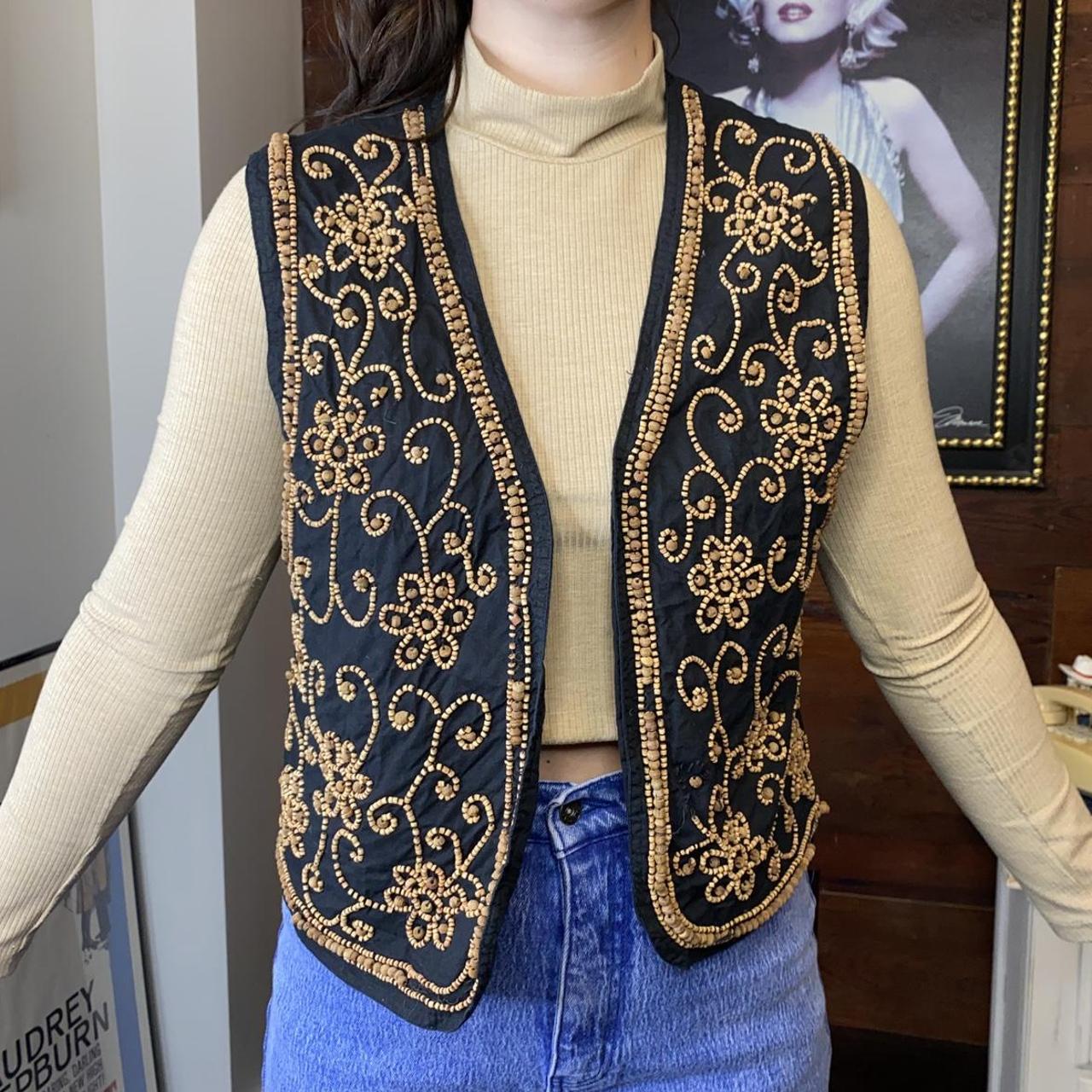 Hype Women's Black and Tan Gilet (4)