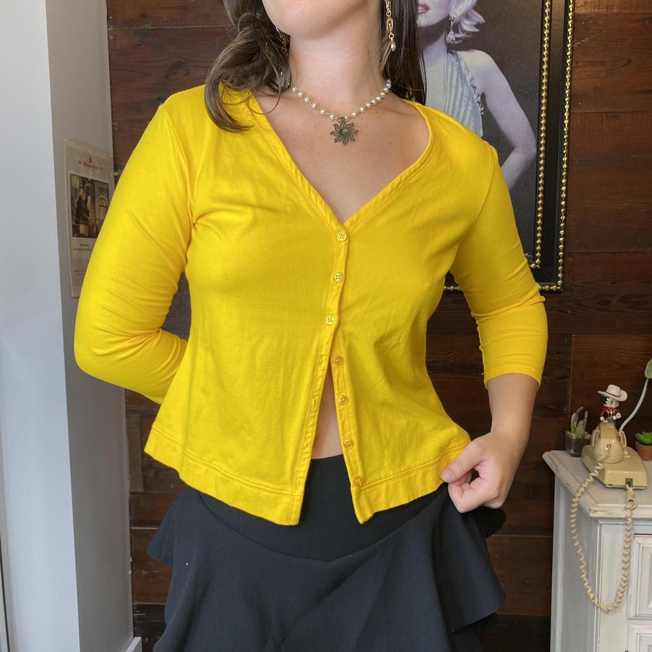 bright yellow shirt womens