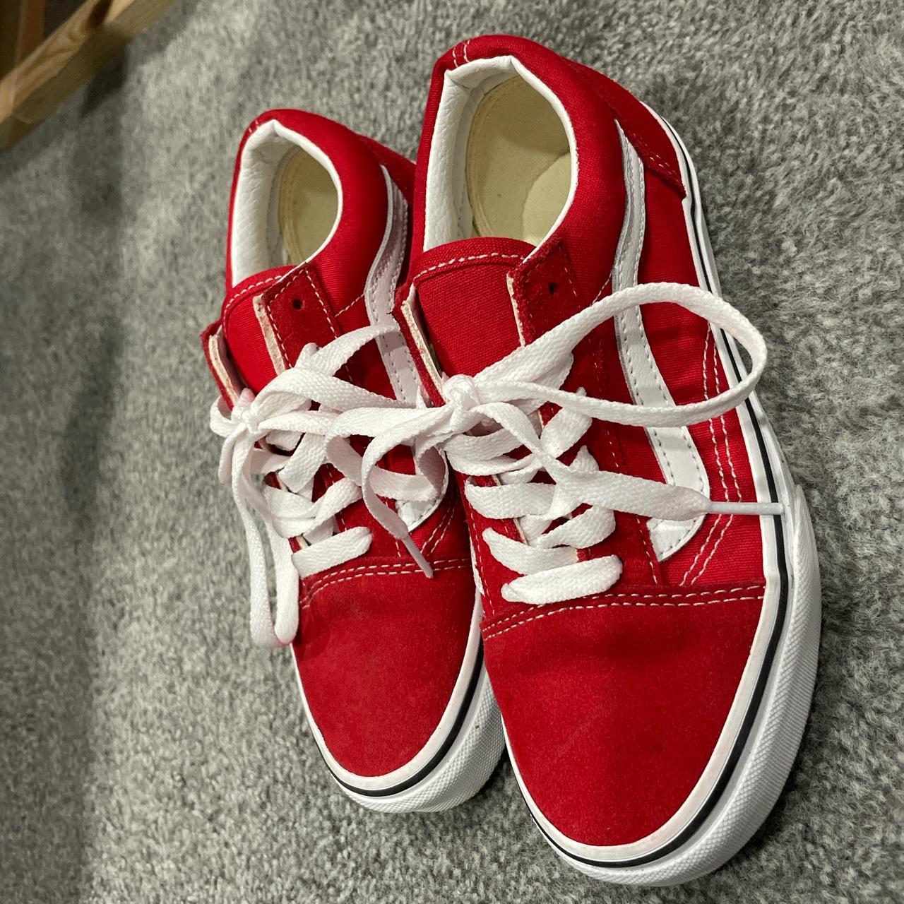 Size 3 red outlet vans