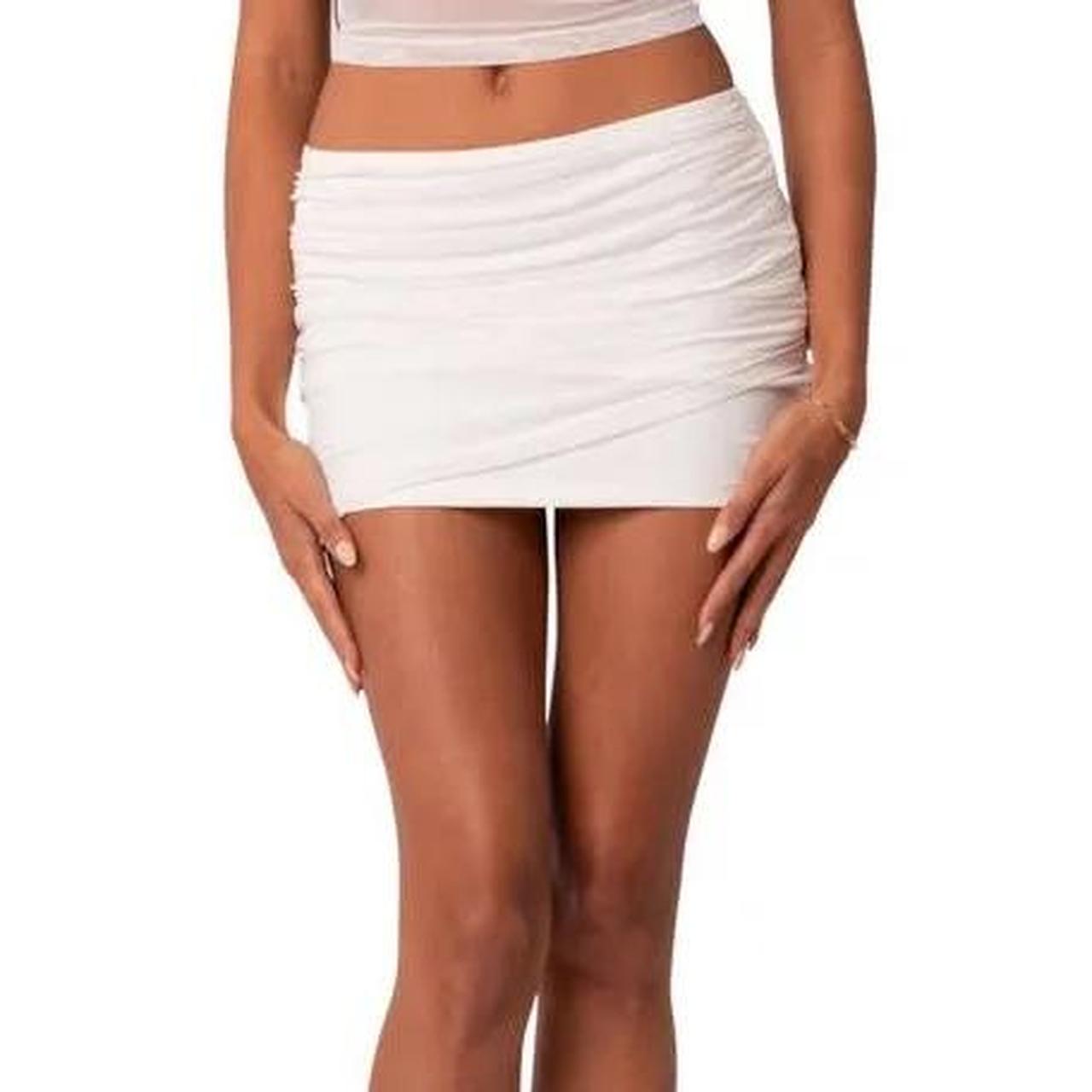Edikted Women's Skirt - White - XS – Edikted Mini… - image 1