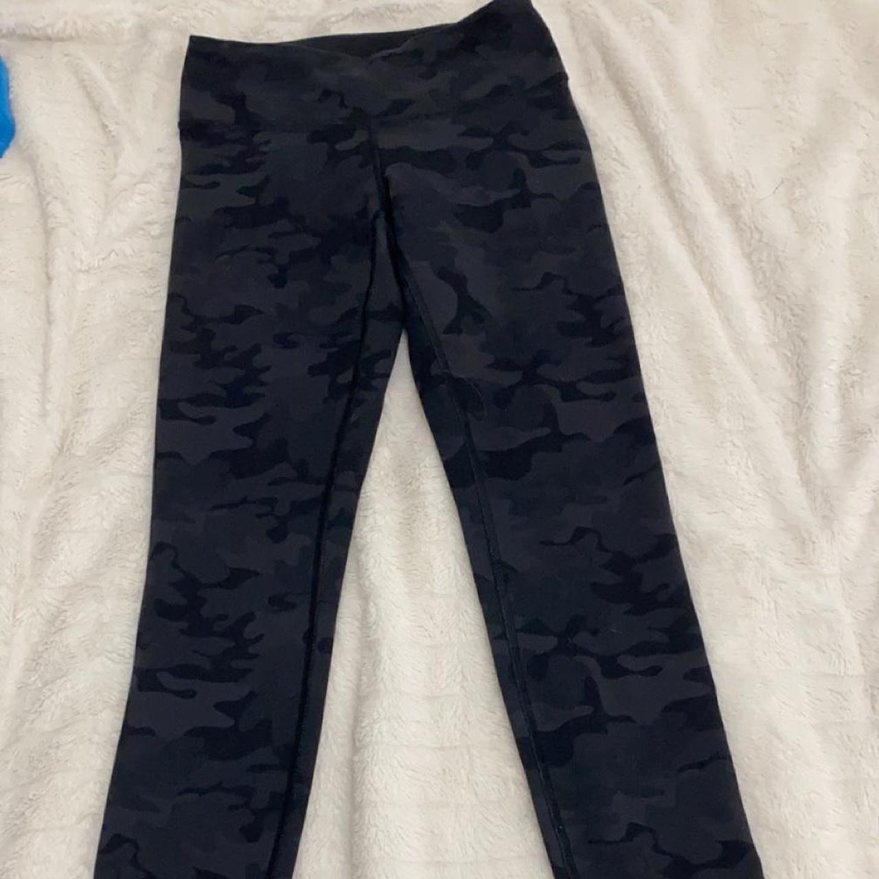 lululemon black camo leggings super cute !! size... - Depop