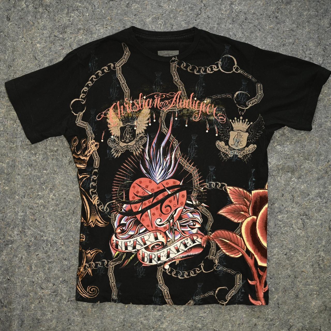 Christian Audigier x ed hardy, « Heart breaker » | Depop