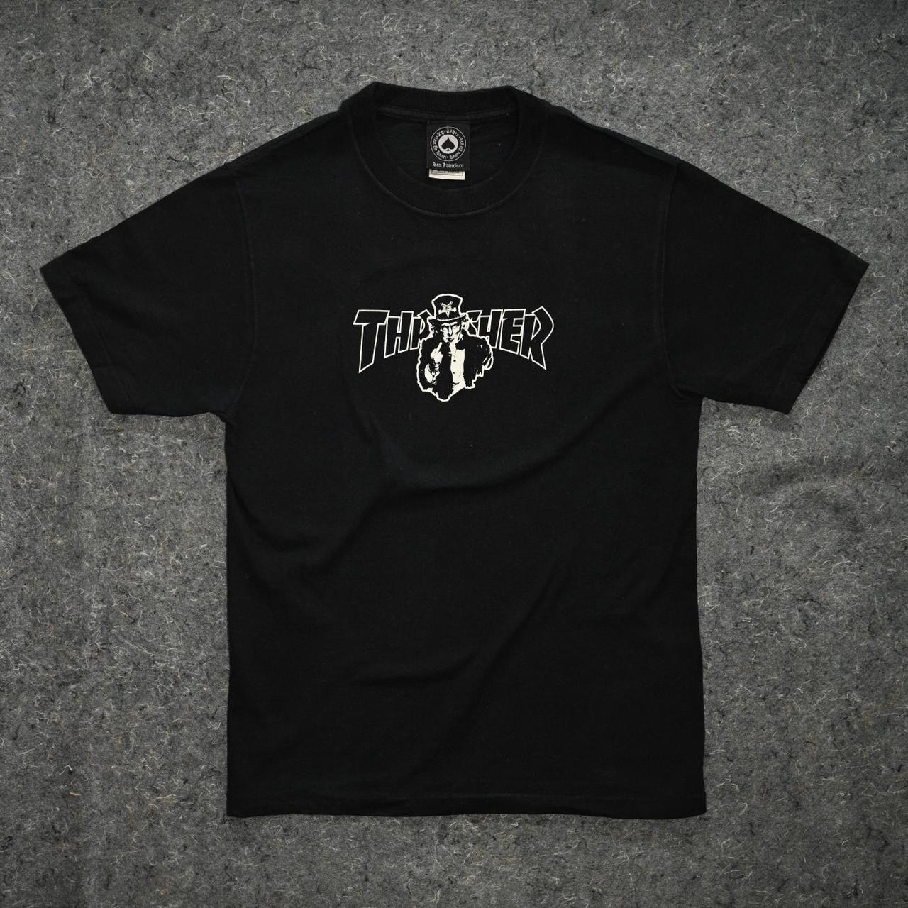 Uncle Sam Thrasher black and white t-shirt | Depop