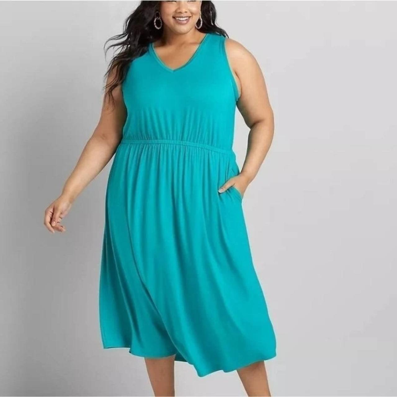 NWT Lane Bryant V Neck Sleeveless Soft Casual Maxi. Depop