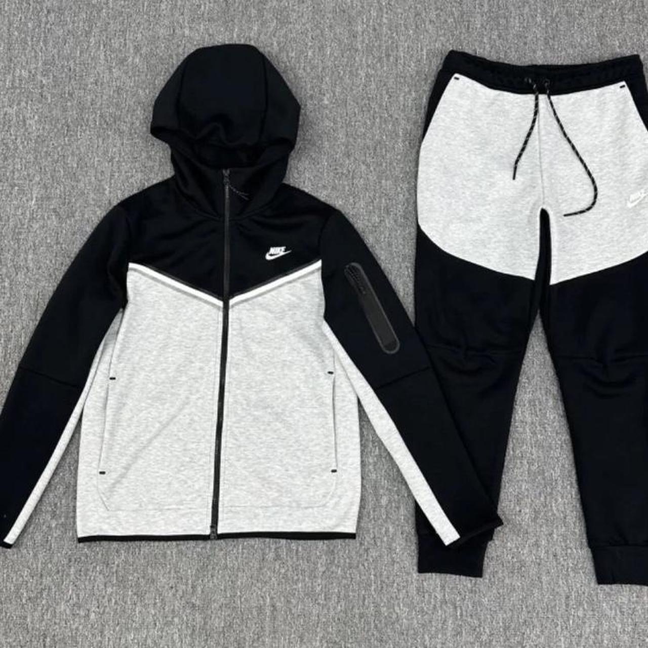 Tracksuit Set Grey Nike Jumpsuit Nike Grey And Black Tech Fleece