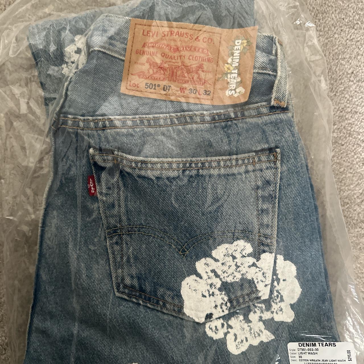 Denim Tears light wash jeans in size 34X34 Brand new... - Depop