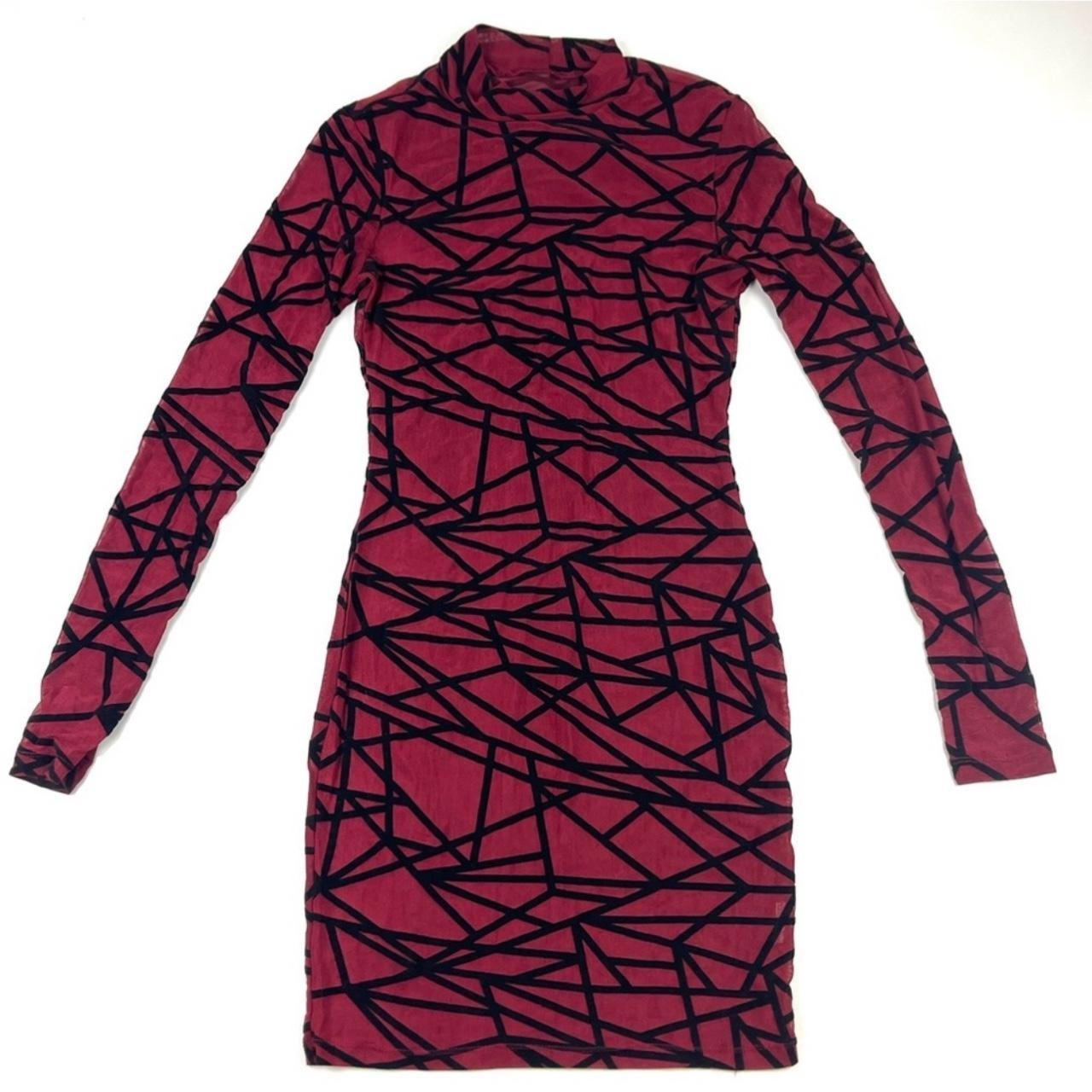 Romwe top burgundy dress