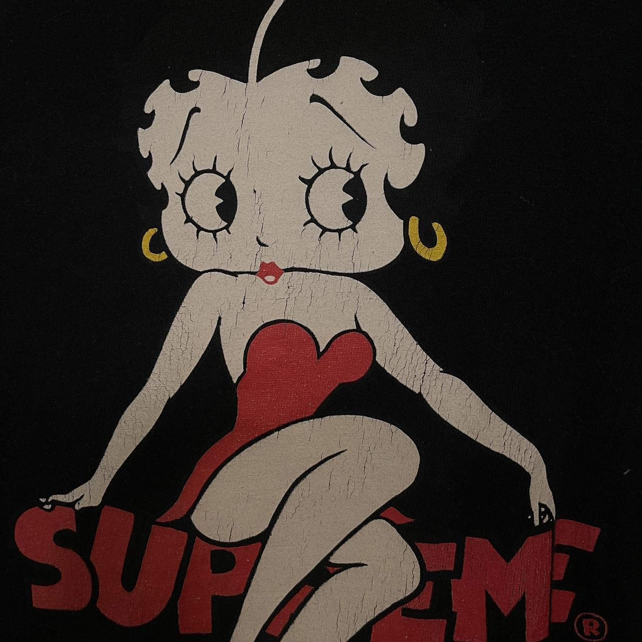 REAL SUPREME betty boop tee Tag says large, but | Depop