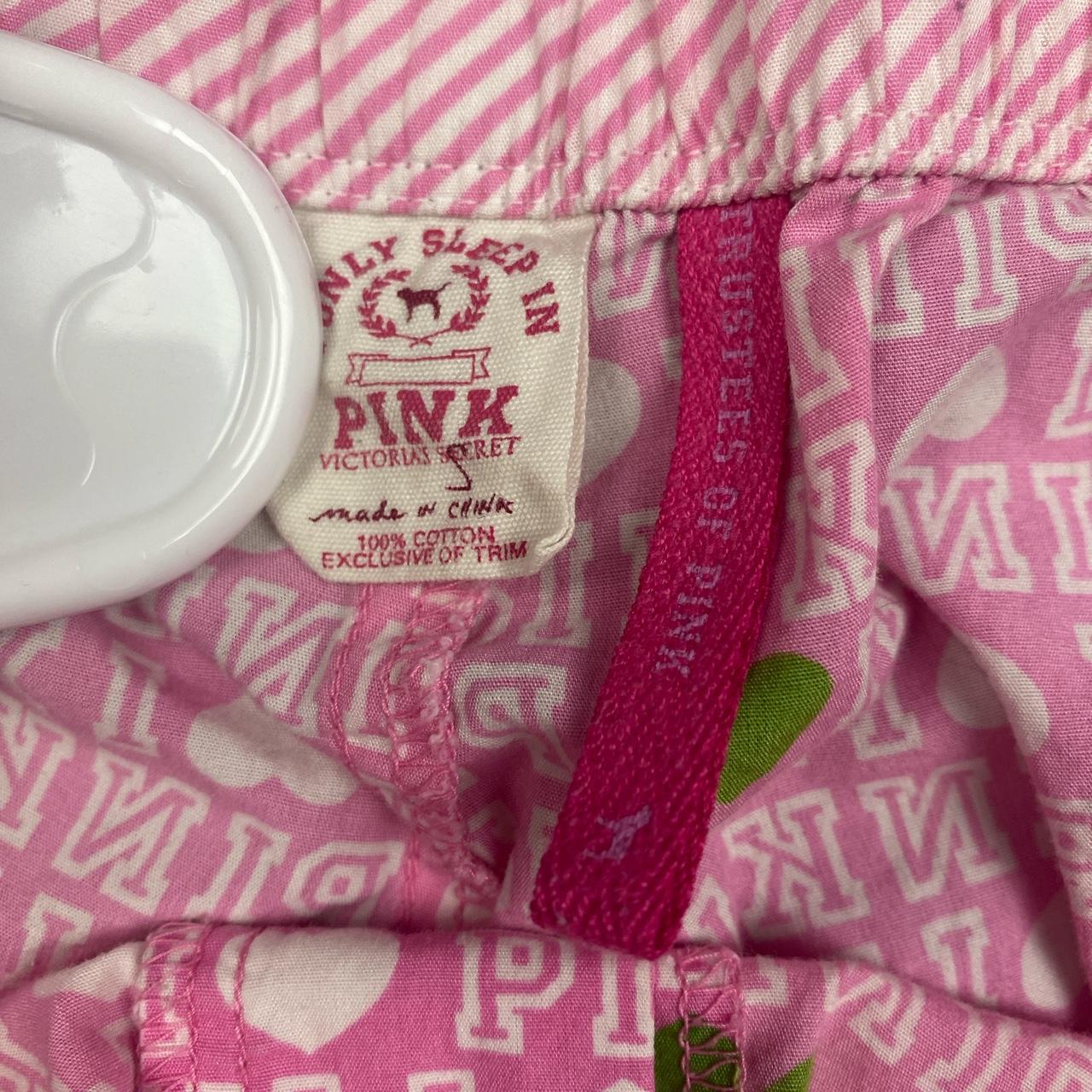 Victoria's Secret Women's Pink and Green Pajamas | Depop