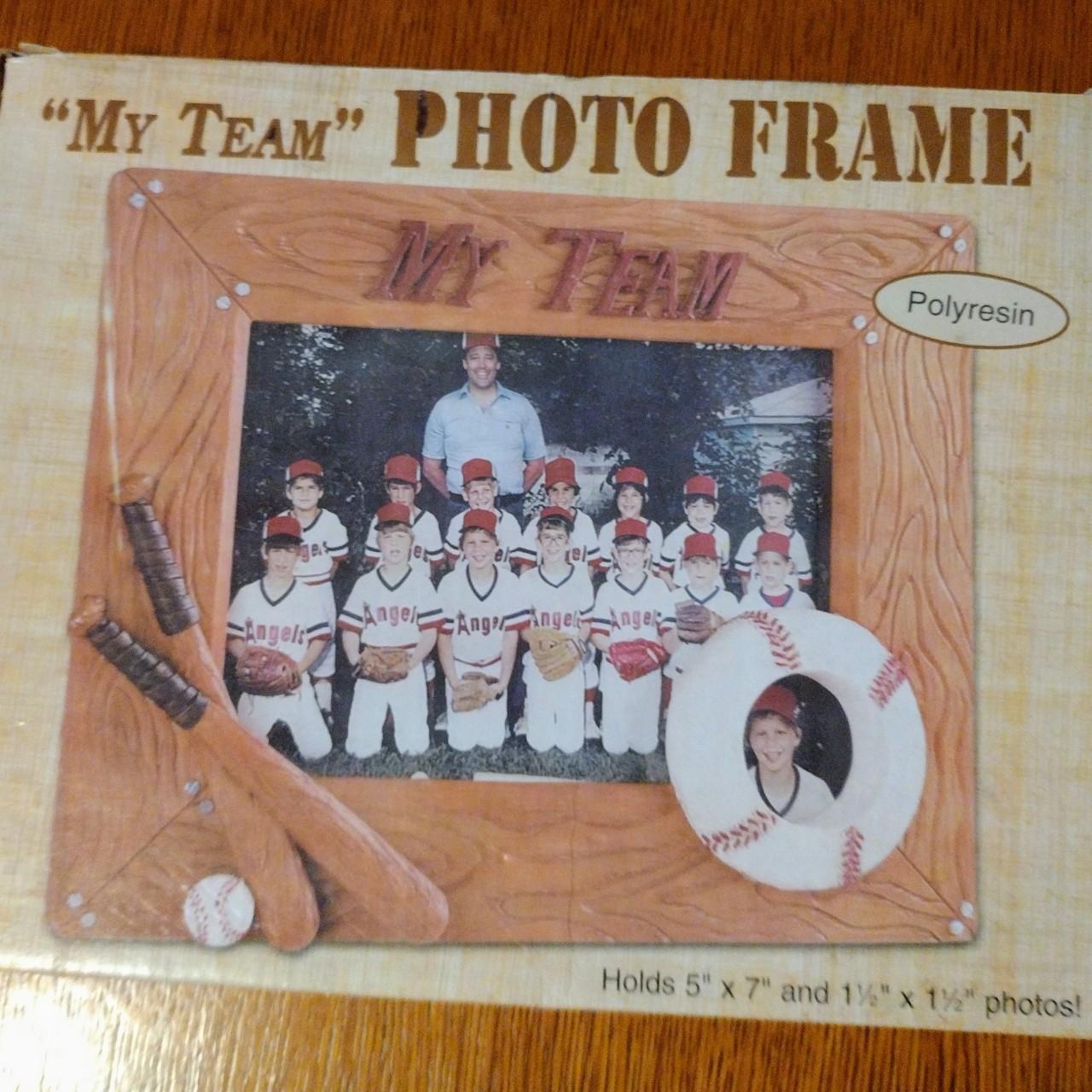 My Team baseball photo frame Polyresin material - Depop